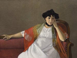 Porträt der Frau des Künstlers, Gabrielle Vallotton von Felix Edouard Vallotton