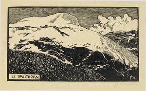 Das Breithorn, 1892 von Felix Edouard Vallotton