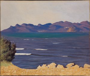 Das Esterel und die Bucht von Cannes, 1925 von Felix Edouard Vallotton