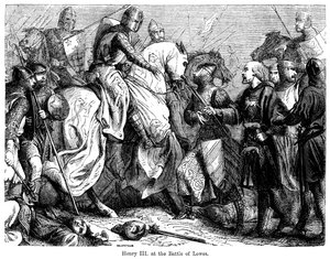 Heinrich III. in der Schlacht von Lewes, 14. Mai 1264