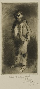 Ein junger Straßenjunge von Felix Hilaire Buhot