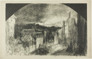Nationalfeiertag in Montmartre von Felix Hilaire Buhot