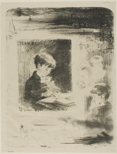 Kind zeichnet (Jean Buhot)