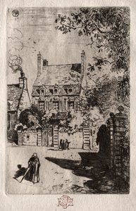 In der Provinz: Das Haus in Orléans, ca. 1875 von Felix Hilaire Buhot