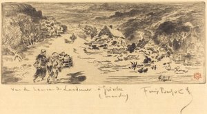 Der Eingang von Landemer (Hague) von Felix Hilaire Buhot