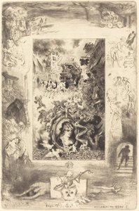 La Diligence de Beaucaire von Felix Hilaire Buhot