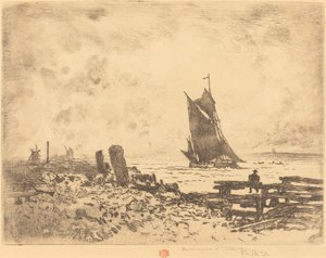 La Petite Marine - Souvenir de Medway von Felix Hilaire Buhot