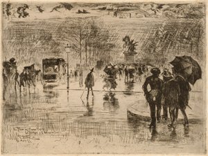 Die Rückkehr der Künstler, 1877 von Felix Hilaire Buhot