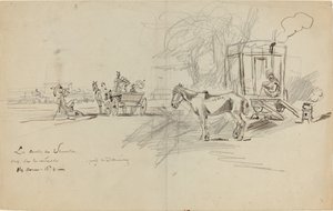 Die Rennen von Deauville von Felix Hilaire Buhot