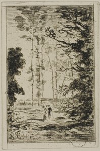 Kleine vertikale Landschaft von Felix Hilaire Buhot