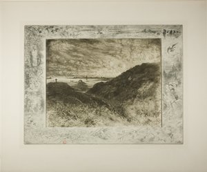 Die Klippe, Bucht von St. Malo von Felix Hilaire Buhot