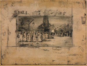 Die Mitternachtsmesse von Felix Hilaire Buhot