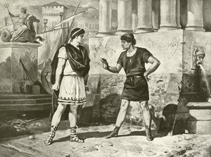 Komödie der Irrungen. Akt I, Szene II (Gravur) von Felix Octavius Carr Darley