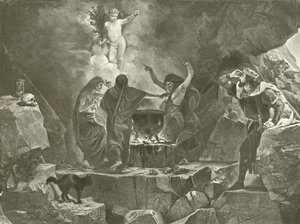 Macbeth. Akt IV, Szene I von Felix Octavius Carr Darley