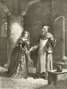 Maß für Maß. Akt IV, Szene III (Gravur) von Felix Octavius Carr Darley