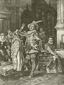 Der Widerspenstigen Zähmung. Akt IV, Szene III von Felix Octavius Carr Darley