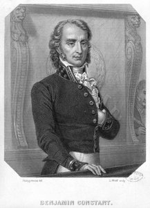 Henri Benjamin Constant de Rebecque (1767-1830) an der Tribüne von Felix Philippoteaux