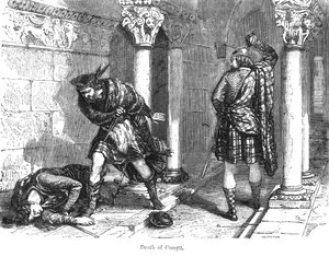 Der Tod von John Comyn, dem Jüngeren (gest. 1306) von Felix Philippoteaux