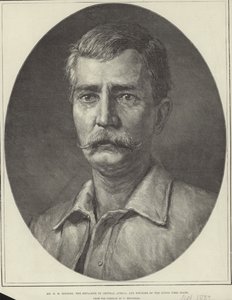 Henry Morton Stanley (Gravur) von Felix Stone (after) Moscheles