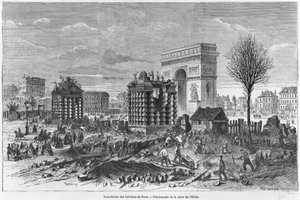 Abriss der Pariser Barrieren, Arc de Triomphe und Place de l