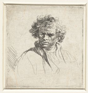 Büste eines Mannes mit verzerrtem Gesicht von Ferdinand Bol (possibly)