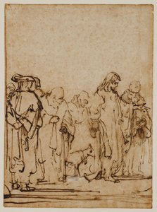 Christus mit Jüngern und/oder Pharisäern von Ferdinand Bol