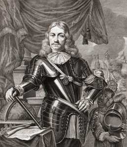 Cornelis Maartenszoon Tromp, nach einem Stich von Lambert Visscher nach einem Gemälde von Ferdinand Bol