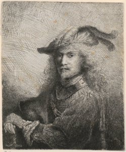 Porträt eines Offiziers (evtl. Selbstporträt des Künstlers?) von Ferdinand Bol