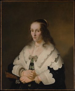 Porträt einer Frau von Ferdinand Bol