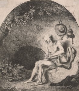 Der heilige Hieronymus in der Höhle von Ferdinand Bol