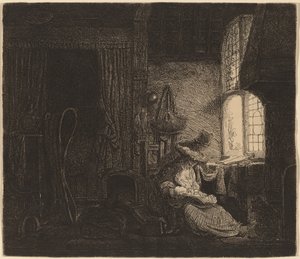 Die Familie im Zimmer