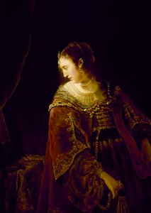 Frau an ihrem Frisiertisch, ca. 1645 von Ferdinand Bol