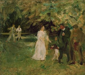 Gespräch im Park von Ferdinand Brutt