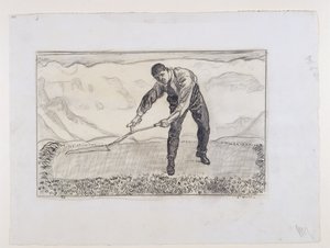 Mäher auf dem Feld von Ferdinand Hodler