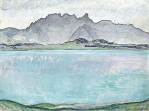 Thunersee mit den Stockhornbergen, 1910