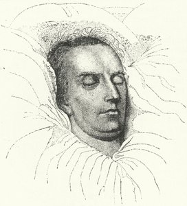 Der deutsche Dichter und Dramatiker Friedrich Schiller auf seinem Sterbebett