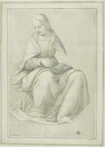 Studie für sitzende Frauenfigur
