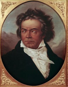 Porträt des deutschen Komponisten Ludwig van Beethoven im Alter von 49 Jahren