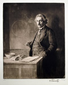 Porträt von Albert Einstein (1879-1955) von Ferdinand Schmutzer