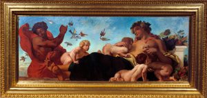 Landwirtschaft Eine Mutter stillt ihre Kinder. Gemälde von Eugene Delacroix von Ferdinand Victor Eugene Delacroix