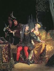 Karl VI. (1380-1422) und Odette de Champdivers, ca. 1824-26 von Ferdinand Victor Eugene Delacroix