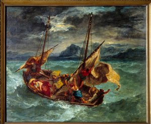 Christus auf dem See Genezareth von Ferdinand Victor Eugene Delacroix