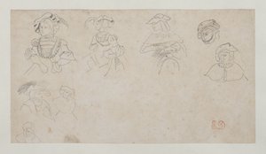 Figurenstudien, ca. 1800-1899 von Ferdinand Victor Eugene Delacroix