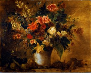 Blumen und Früchte von Ferdinand Victor Eugene Delacroix