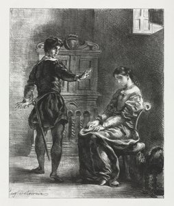 Hamlet: Hamlet und Ophelia, 1834