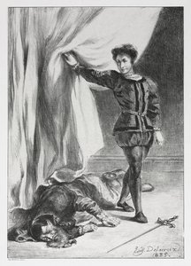 Hamlet: Hamlet und die Leiche von Polonius, 1835