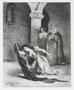 Hamlet: Der Gesang der Ophelia von Ferdinand Victor Eugene Delacroix
