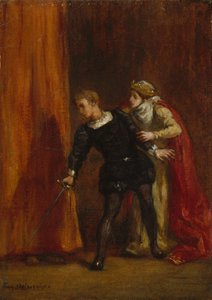 Hamlet und seine Mutter, 1849 von Ferdinand Victor Eugene Delacroix