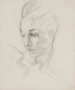 Kopf der Freiheit von Ferdinand Victor Eugene Delacroix