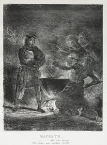 Macbeth konsultiert die Hexen, 1825